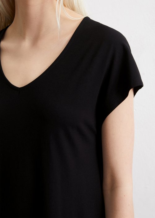 Jersey dress shaped — Black