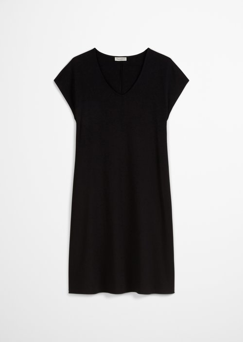 Jersey dress shaped — Black