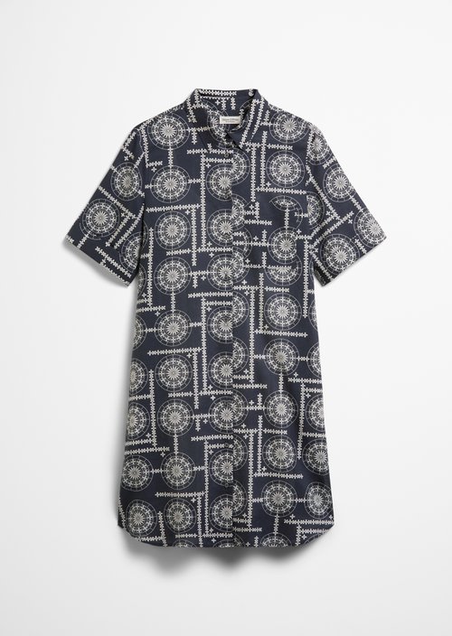 Relaxed print shirt dress — MI25