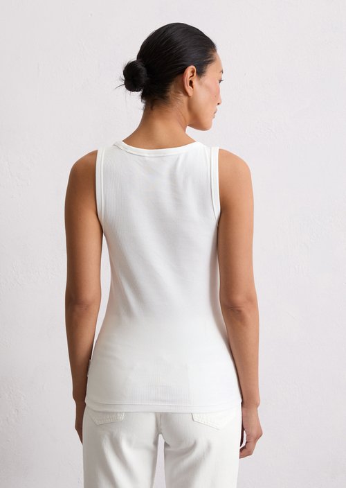 Regular tank top — White