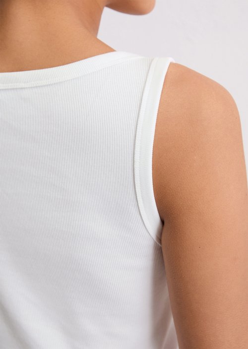 Regular tank top — White