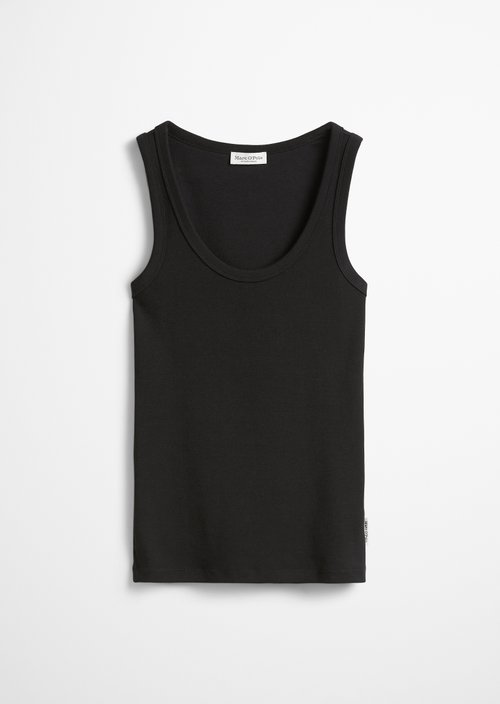 Regular tank top — Black