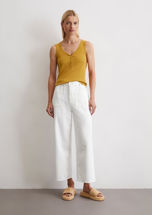 Tank top slim — Yellow