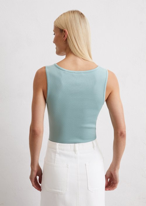 Tank top slim — Light green