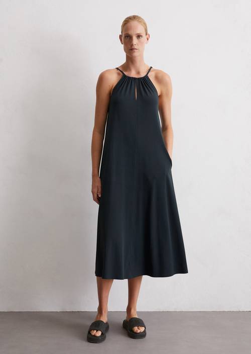 loose jersey dress Cut Loose. Tee-Shirt Dress In Grey Stripe Linen Cotton Jersey. #5741148. (Special Order). | Naval