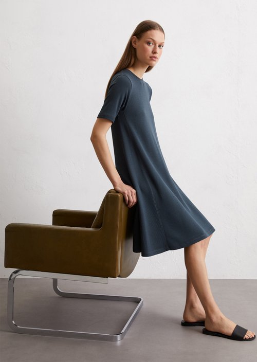 Jersey dress loose — Dark blue