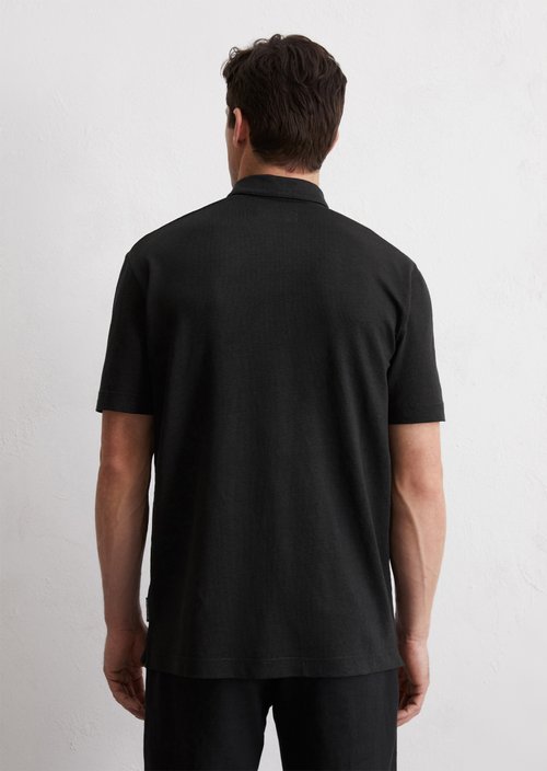 Polo shirt jersey regular — Black