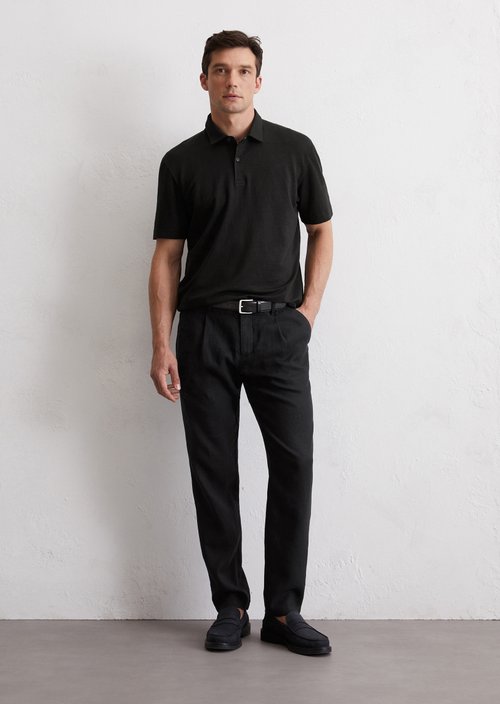 Polo shirt jersey regular — Black