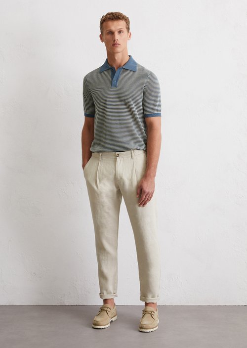 Regular knit polo shirt — M870