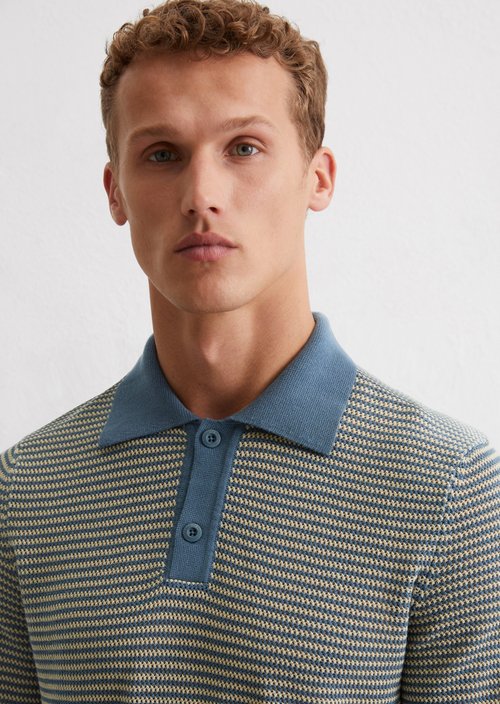 Regular knit polo shirt — M870