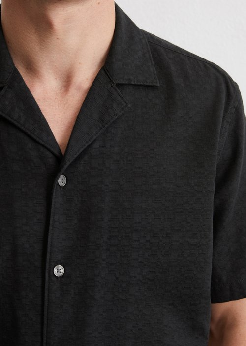 Kurzarm-Hemd regular — Black