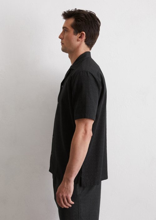 Kurzarm-Hemd regular — Black