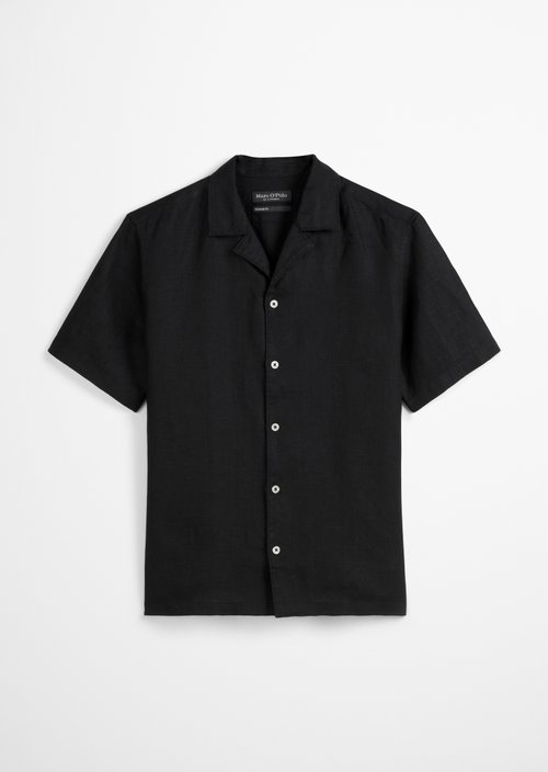 Regular short-sleeved shirt — Black