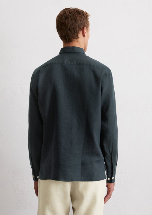Slip-on shirt regular — Dark blue