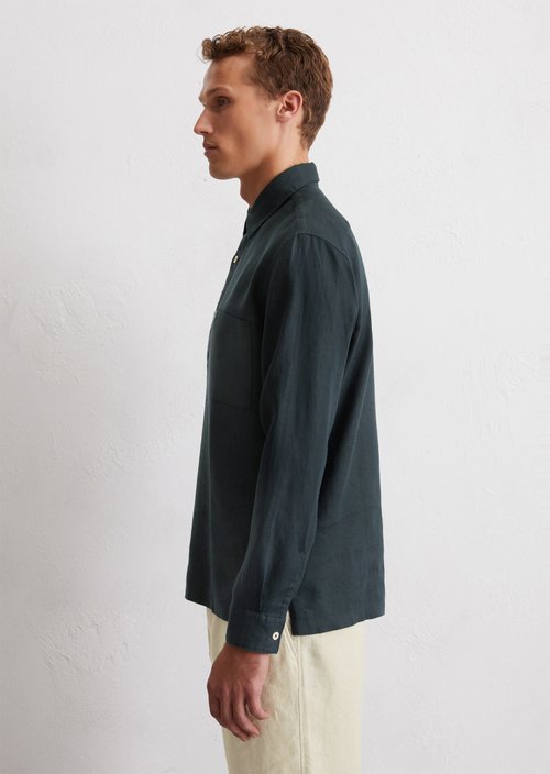 Slip-on shirt regular — Dark blue