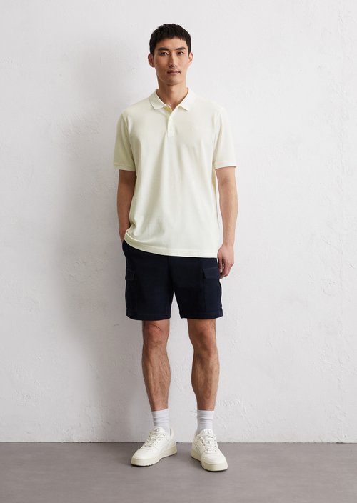 Piqué regular polo shirt — White