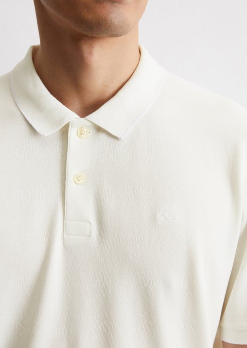 Piqué regular polo shirt — White