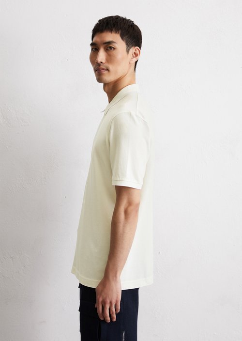 Piqué regular polo shirt — White