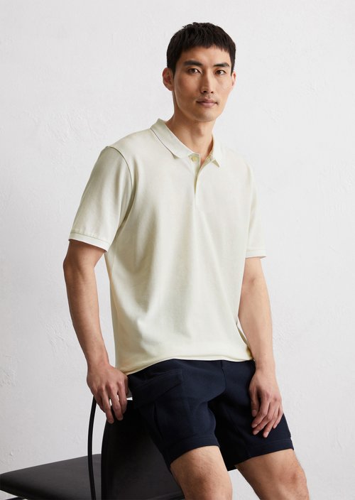 Piqué regular polo shirt — White