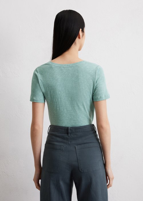 DfC V-neck T-shirt regular — Light green