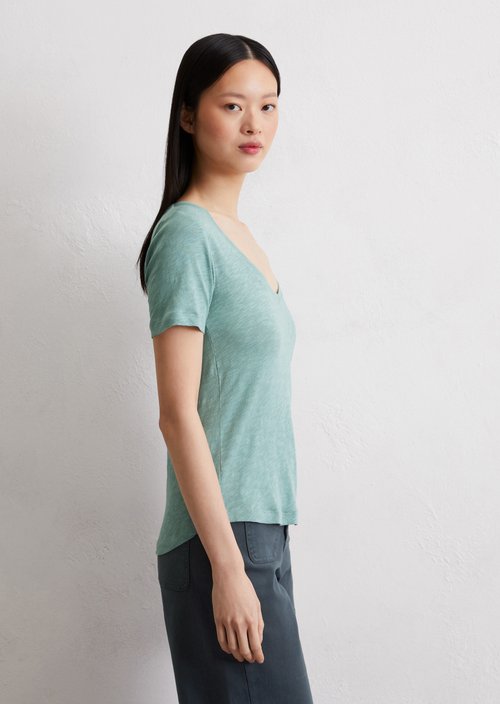 DfC V-neck T-shirt regular — Light green