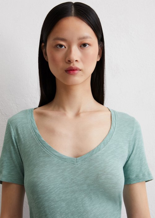 DfC V-neck T-shirt regular — Light green