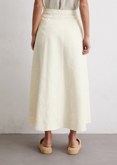 Flared skirt — Beige
