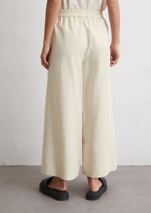 Culotte wide cropped — Beige