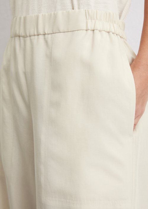 Culotte wide cropped — Beige