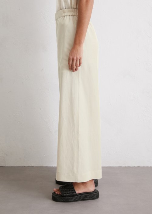 Culotte wide cropped — Beige