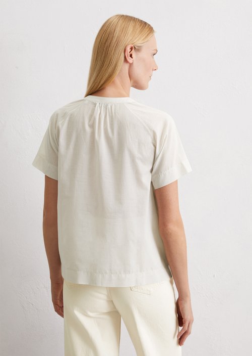 Relaxed blouse shirt — Beige