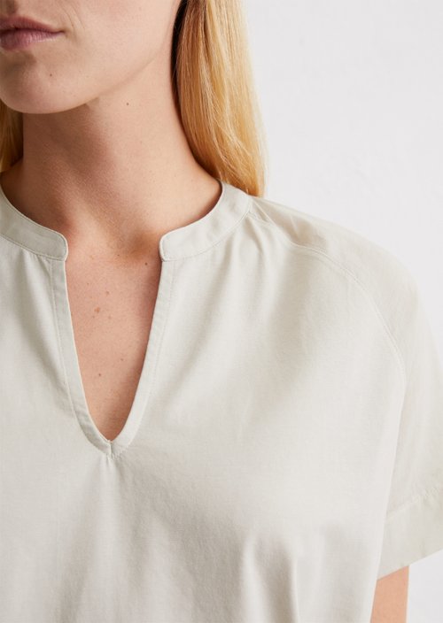 Relaxed blouse shirt — Beige