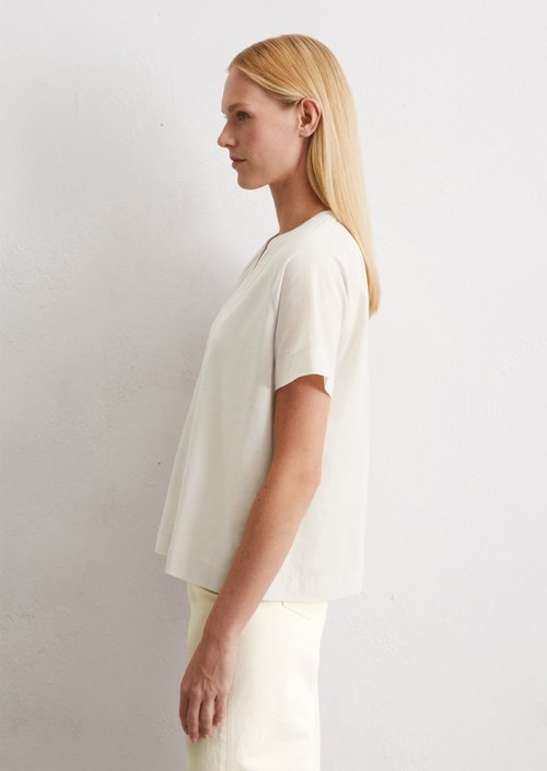 Relaxed blouse shirt — Beige