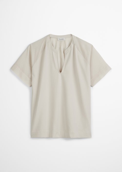 Relaxed blouse shirt — Beige