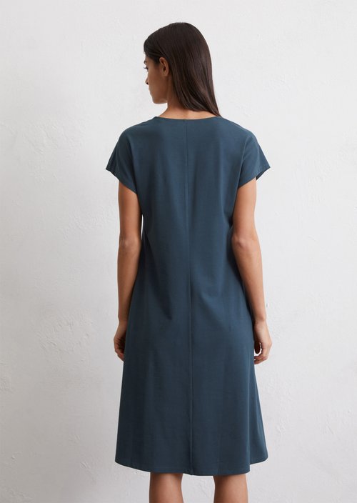 Jersey dress shaped — Dark blue