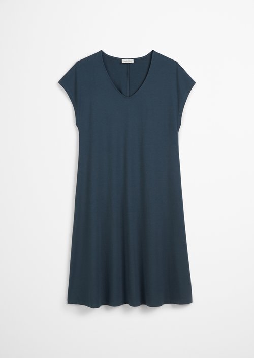 Jersey dress shaped — Dark blue
