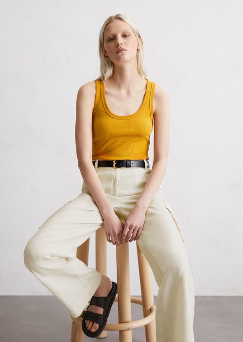 Regular tank top — Yellow