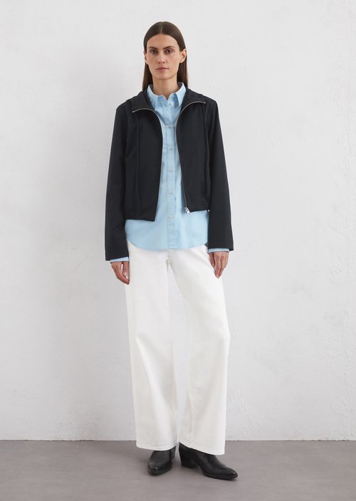 Hooded jacket regular — Dark blue