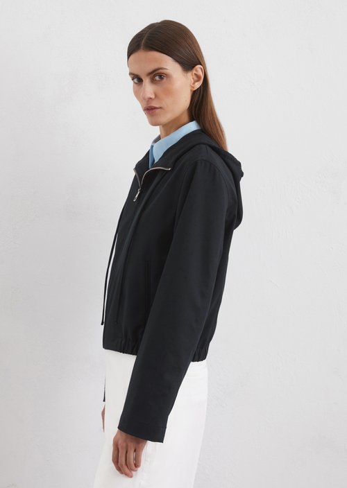 Hooded jacket regular — Dark blue