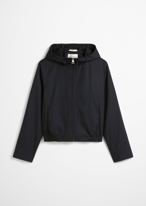 Hooded jacket regular — Dark blue