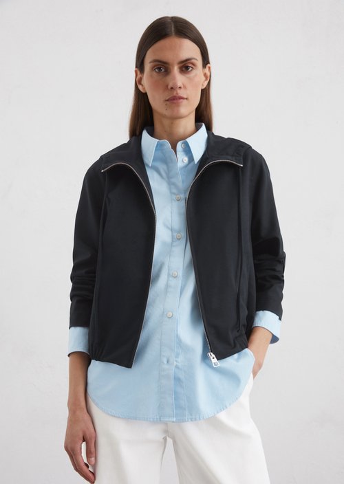 Hooded jacket regular — Dark blue
