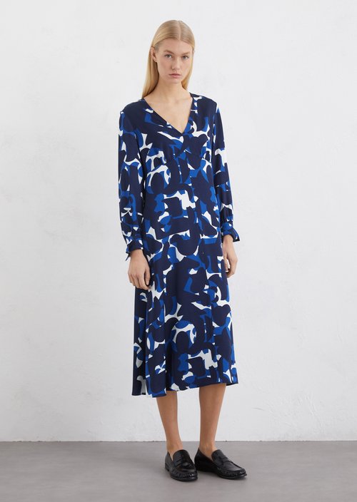 Satin dress A-shape — ME16