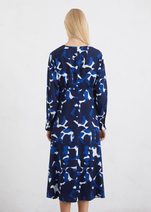 Satin dress A-shape — ME16