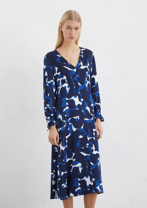 Satin dress A-shape — ME16