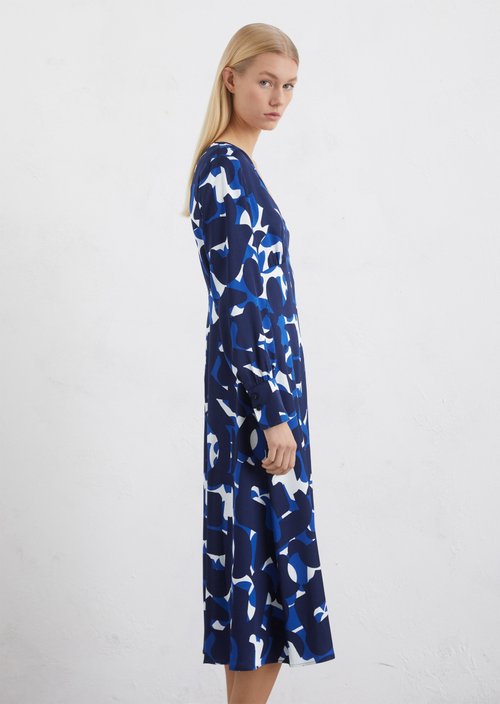 Satin dress A-shape — ME16