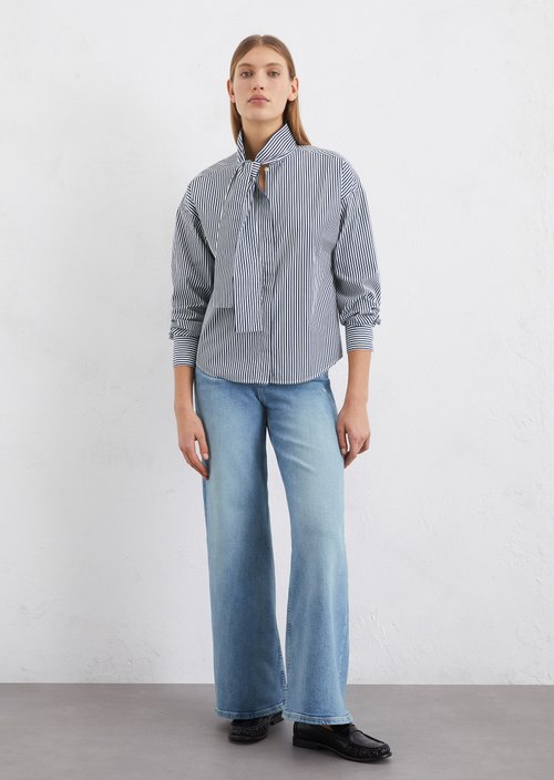 Striped relaxed-fit blouse — MD28