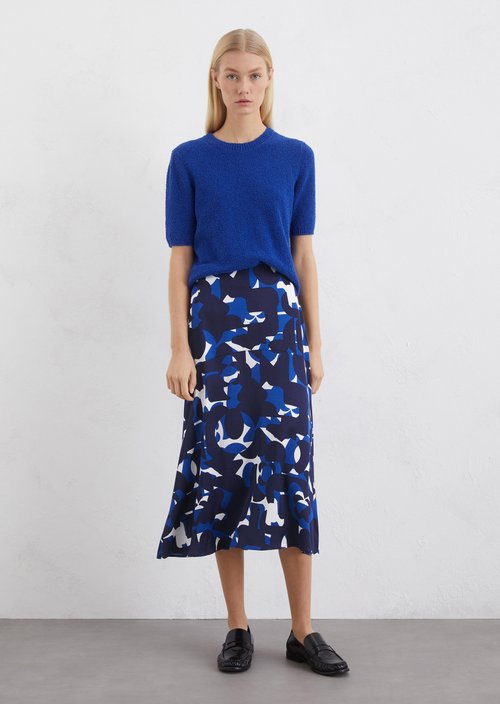 Satin skirt flared — ME16