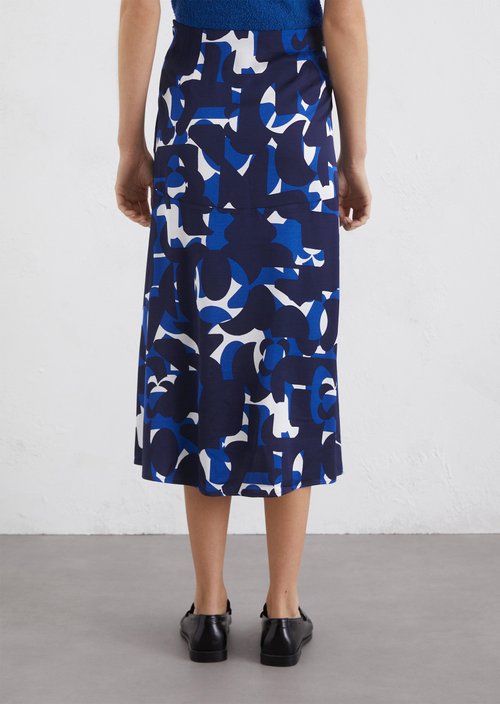 Satin skirt flared — ME16