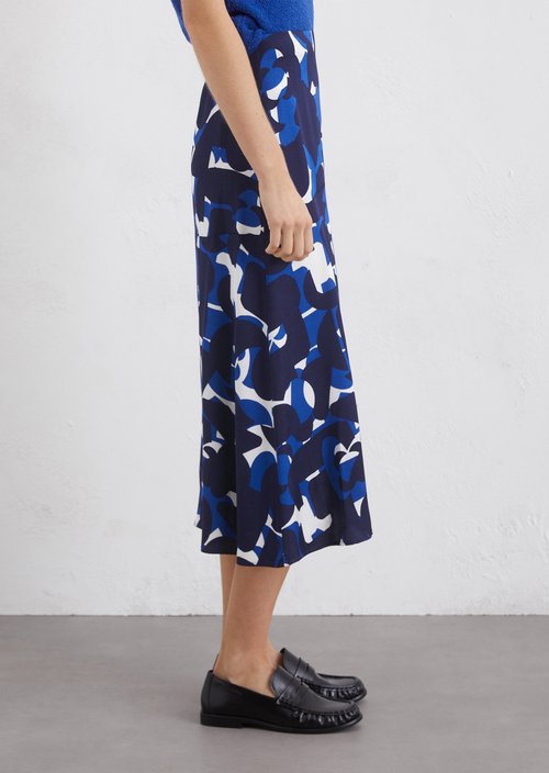 Satin skirt flared — ME16
