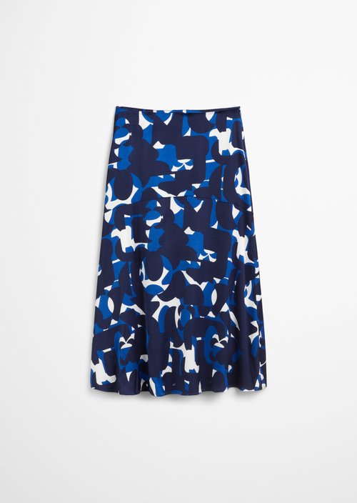 Satin skirt flared — ME16